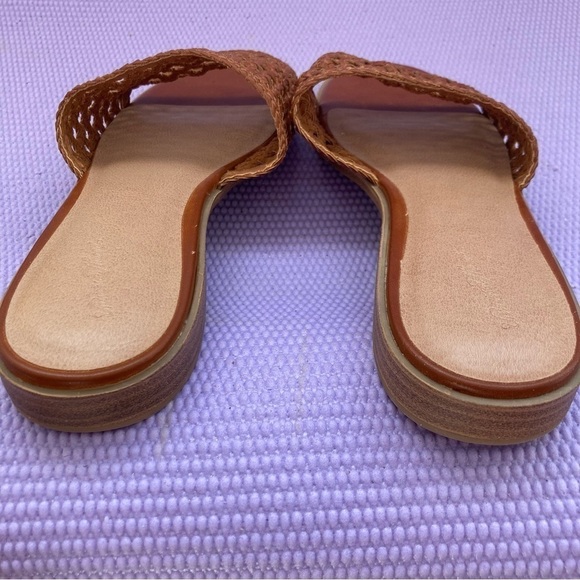 Universal Thread Ellen Cognac Brown Sandal slide women’s 10 - Picture 4 of 7